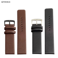 Pinhole Stoma Watch Strap 20MM 22MM For Citizen AW0010 AW0015 Genuine Calf Hide Leather Watch Band Bracelet