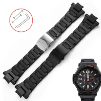Plastic steel For Casio G-shock GA1000/GW4000 G1400/GW-A1100/GW4000/GA1100 watchband black plastic steel straps accessories