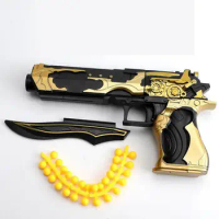 Alloy Mini Desert Eagle Airsoft Toy Gun Model Pistol Black Gun Toy Weapon Small for Kids Children Birthday Gifts