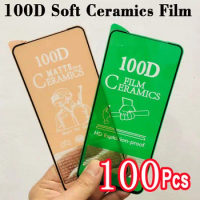 100Pcs Matte Soft Ceramic Film For Xiaomi Mi 10i 10T Pro 10 11 Lite 11i 11T 11X 9X 9T Pro 10X 12T Screen Protectors Glass 100D
