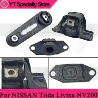 3PCS Car Accessories Engine Mounting Engine Mount Fixed support bracket For NISSAN Tiida Livina NV200 2005 2006 2007 2008-2010