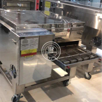 15/22 Inches Automatic Commercial Chain Tunnel Pizza Oven Electric Oven Conveyor Belt Pizza Oven Bakery Baking Bread Equipment