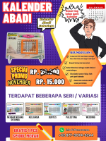 Maxima Ghrafy Kalender Abadi Premium PVC Foam Board 14x20cm & 30x40cm Anti Rayap & Anti Lapuk Cocok 