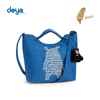 【deya】光點熊肩提兩用包－藍色(夜光)