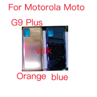 10pcs For Motorola Moto G9 Plus G9plus Back Battery Cover Housing Rear Back Cover Housing Case Repair Parts