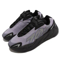 【adidas 愛迪達】休閒鞋 Yeezy 700 MNVN 男鞋 黑 紫 反光 Geode(GW9526)