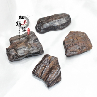 石頭標本 紅錦添鐵隕石礦物擺件水晶標本石原料大號鐵金屬物質石頭裝飾【MJ7721】