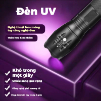 Đèn Pin UV  Led Sáng Led UV Thu Phóng Khoảng Cách ( Đèn Pin Mini Đa Năng Hợp Kim Không Gỉ )