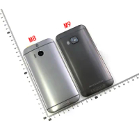 New Metal Rear Housing Door For HTC One M8 M9 Back Battery Cover Case with Volume + Power Button + Camera Lens Assembly