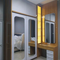 Lemari Pakaian Custom Full Plafon Pintu Swing/Sliding - Furniture