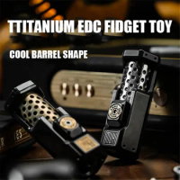 The Gun Bolt Pushes The Egg Musketeer Edc Titanium Alloy Ratchet Fingertip Gyro Hardcore Decompression Toys Men's Gifts