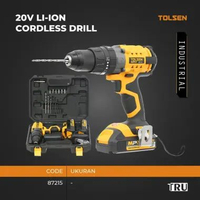 TOLSEN. Mesin bor cordless / bor baterai / bor listrik / Impact Drill Bor 20V LI-ION CORDLESS IMPACT