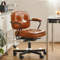 Luxurious Leather Gamer Chair Boss Sedentary Comfort Home Gaming Chair Bedroom Vanity Silla De Escritorio Office Furniture