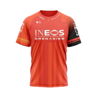 Baju-T Jersi Berbasikal, 2024 INEOS GRENADIERS, Pakaian Pertandingan Sukan Luar Musim Panas Lelaki,