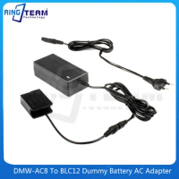 AC Adapter DMW-AC8 + DMW-DCC8 DCC8 DC Coupler BLC12 for Panasonic Lumix GX8 FZ1000 FZ300 FZ200 G7 G6 G5 G80 G81 G85 Cameras