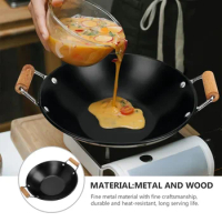 Stainless Cooking Carbon Hot Kitchen Cookware Skillet Paella Spanish Pan Pot Steel Wok Nonstick Frying