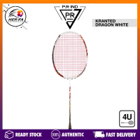 P.R IND Kranted Dragon White Badminton Racket 4UG5 100%ORIGINAL PURUI / PR IND Sports