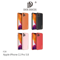 DUX DUCIS Apple iPhone 11、11 Pro、11 Pro Max YOLO 金邊皮背殼【APP下單4%點數回饋】