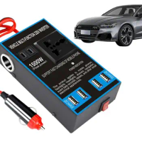 Car Power Converter Auto 12V/24V To 220V USB Port Inverter Converter Travel Charging Supplies For Cell Phones Vacuum Cleaners