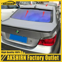 Car Rear Window Roof Spoiler Wings Bodykit For BMW E60 520i 525i 530i 2004 05 06 07 08 09 10 Black Carbon Tuning Accessories