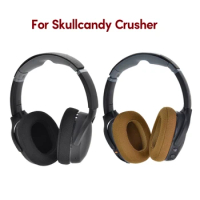 2Pcs Mesh Fabric Earpads for Skullcandy Crusher Wireless/Crusher ANC/Hesh3 Earphone Memory Foam Earcups Cushions