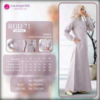 Gamis Syari RGD 71 Raunapride Terbaru Katun