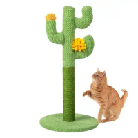 Cactus Cat Scratcher Tree Cat Scratching Post and Pad Lovely Stable Designed Cat Claw Scratching Post Board for Small Cat Supply