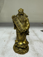 全新祥獅正品黃銅財神，高14.8底坐6.5重0.65