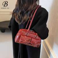 Women's Bag, Niche Baguette Bag, Stylish, Portable Shoulder Messenger Bag, with Butterfly Knot, Hot