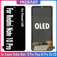 6.67" OLED For Xiaomi Redmi Note 10 Pro LCD Display Touch Screen For Redmi Note 10 Pro Max M2101K6I Display Replacement
