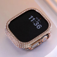 Luxury Diamond Case For Apple Watch Ultra2 49MM Bumper Protector For IWatch Series Ultra Protective Cover Replacement Accessorie