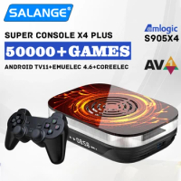 Amlogic S905X4 Super Console X4 Plus Retro Game Console Built-in 50000 Games for NDS/Sega Saturn/DC/MAME/SS 4K HD TV Box
