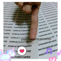 Sticker Nama Untuk Pelajar Sekolah l Students Name Sticker
