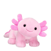 Cute Stand Axolotl Stuffed Animal Plush Toy Pink Axolotl Plushie Pillow Doll Kids Birthday Gift Home Decoration