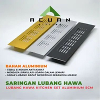 Lubang hawa kitchen set / Ventilasi Kitchen Set Aluminium 5cm Filter Saringan Udara Lemari Kabinet 5
