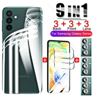 9IN1 Water Gel Film for Samsung Galaxy A04s Screen Protector+Back Hydrogel Film+Lens Glass for Samsung A04s A04e A03s A52s A21s
