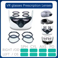 VR Prescription Lenses for Oculus Quest 2 Quest 3 Myopia Lens PICO 4/PS VR2 Lens Anti Blue Light Glasses Magnetic Accessories