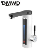DMWD Household Instant Heating Faucet Electric Water Heater Hot Cold Dual-use Tankless Tap Quick Heating LED Temperature display