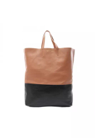 Celine Pre-Loved Celine horizontal hippopotamus Handbag tote bag leather light brown black