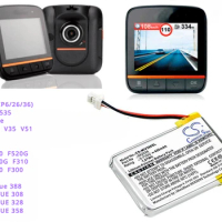 Cameron Sino 450mAh GPS, Navigator Battery 582535, (1ICP6/26/36) for Mio Mivue 388, MIVUE 308, 328, MIVUE358