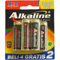 Baterai Alkaline ABC A2 Isi 6 Pcs (Set)