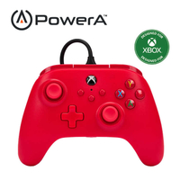 【PowerA】|XBOX 官方授權|有線遊戲手把(1519366-01) - 紅