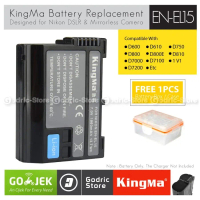 KingMa Baterai EN-EL15 Battery D7100 D800 D810 D7200 D7000 D750 D850 Ni Kon etc
