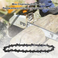 Portable Saw Replacement Chain Durable 4-Inch Mini Electric Chainsaw Pruning Shears Chain Replacement for Branch Cutting