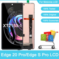 Original LCD For Motorola Moto Edge 20 Pro LCD Display Touch Screen Digitizer For Moto Edge 20Pro XT2153-1 Edge S Pro Display