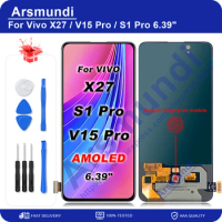 AMOLED For Vivo X27 / S1 Pro LCD Display Touch Screen Digitizer Assembly For Vivo V15 Pro
