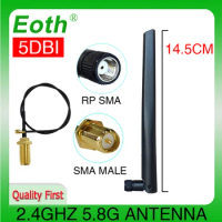 wifi antenna antena 2.4g 5g 5.8 cellular booster double band sma hf telephone longo alcance signal router lte gsm wi-fi carro
