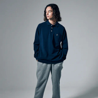【Munsingwear】企鵝牌 男款深藍色日本製經典復刻簡約純棉POLO衫 MGSP2B01