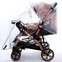 嬰兒童手推車防雨罩防風罩通用寶寶傘車罩遮雨透明小推車bb車防曬 幸福驛站