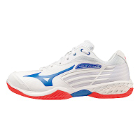Mizuno Wave Claw 2 [71GA211026] 男女 羽球鞋 運動 訓練 比賽 寬楦 緩震 止滑 白藍紅
